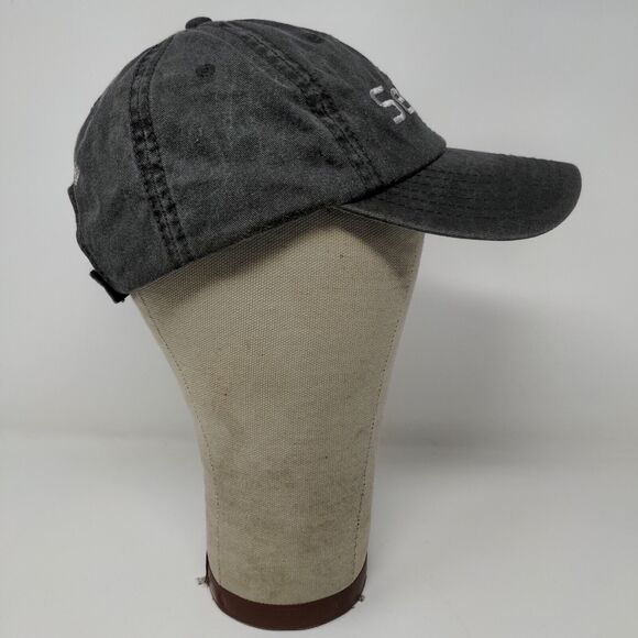 SeaLIfe Mens Strapback Hat Gray OSFM Underwater Camera Cap Embroidered Logo - Picture 6 of 11